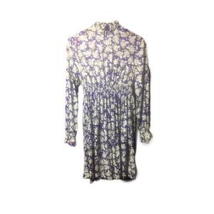 60s 70s Purple Lady with Hats Short Skirt